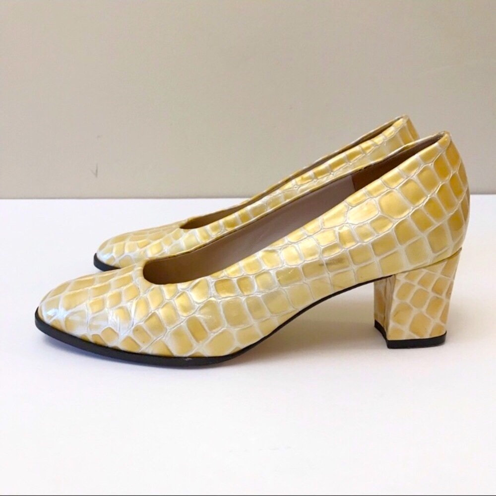 Vintage Jean-Paul Fortin / Lavallée textured snakeskin pattern size 6,5